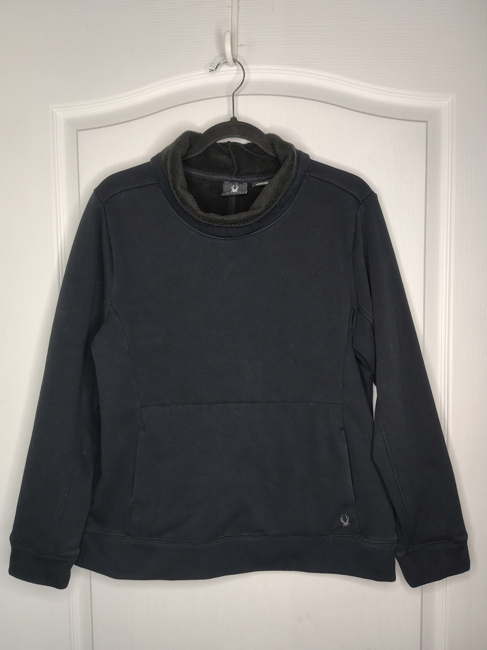 Spyder Women's Black Crewneck Fleece Pullover
